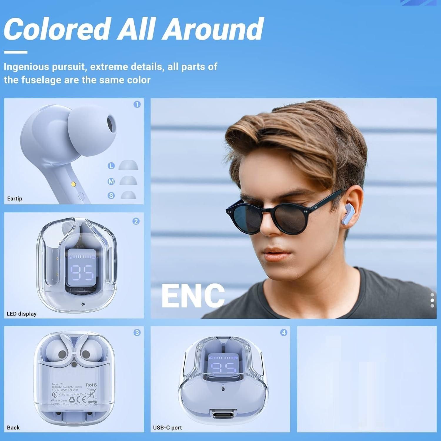 LED Digital Display Pro Bluetooth Earbuds