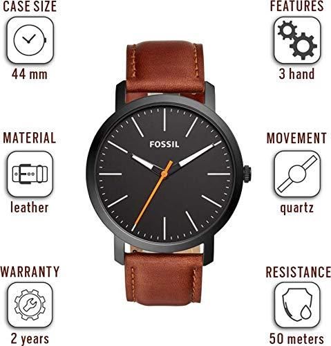 FOSSIL BLACK DIAL WATCH FOR MEN