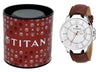 TITAN WHITE DIAL WATCH FOR MEN